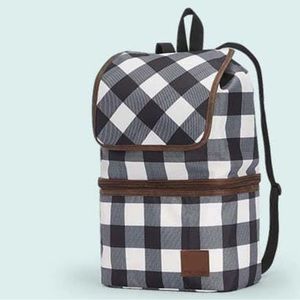 Maurices plaid backpack cooler